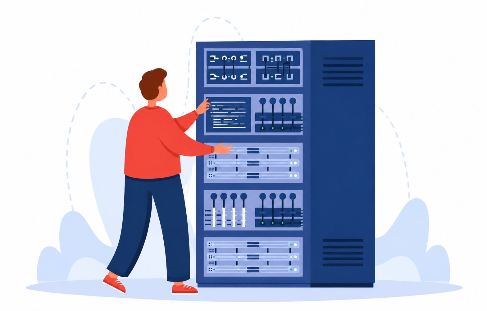 Server guide illustration